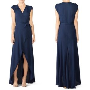 Reformation Navy Wrap Dress Size L